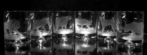 African Crystal Spirit Glasses