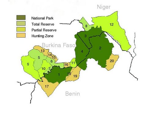 Benin Hunting Areas