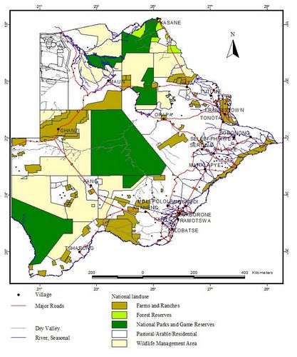 Botswana Hunting Areas