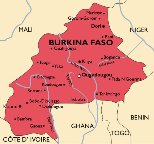 Burkina Faso Malaria Map