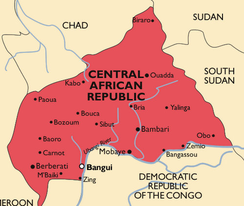 Central African Republic Malaria Map