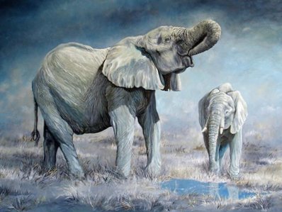 Elephant Oil Painting