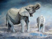 Elephant Oil Painting