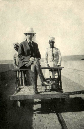 Frank G Carpenter on the Aswan Dam, Egypt Frank G Carpenter on the Aswan Dam, Egypt