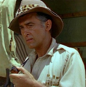 Stewart Granger In Double Terai Hat