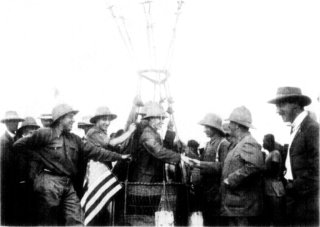 Photograph: Courtesy of Boyce Balloonagraph Expedition. The Balloon Ascension