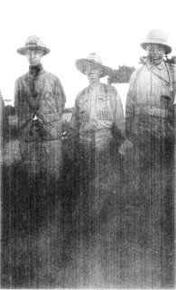 Photograph: Kermit, Leslie Tarlton and Colonel Roosevelt