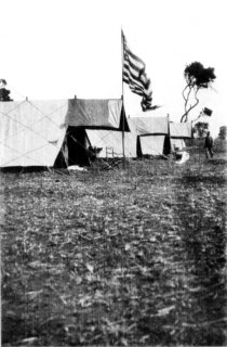 Photograph: A Flag Flew Over the Colonel's Tent