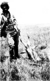 Photograph: Hassan and a Hartebeest