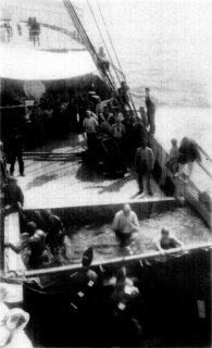 Photograph: By courtesy of W.D. Boyce. Crossing the Line