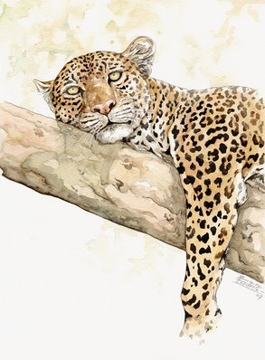 Leopard Watercolor 2
