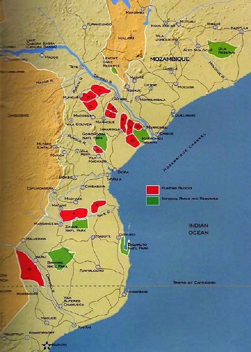 Mozambique Hunting Areas