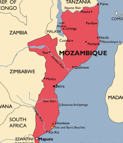 Mozambique Malaria Map