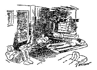 Drawing: We Slept on Deck in the Red Sea