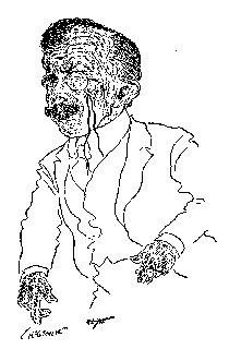 Drawing: The New Governor Looks Something Like Roosevelt