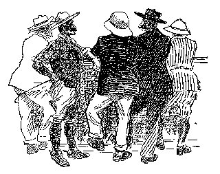 Drawing: At the Norfolk Hotel Bar