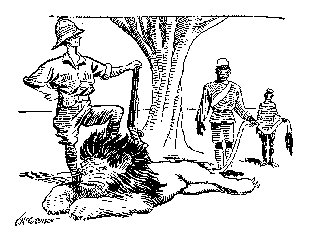 Drawing: As I Planned to Look in the Photograph of My First Lion