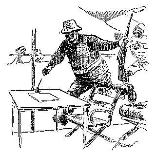 Drawing: Writing His Adventures While They're Hot