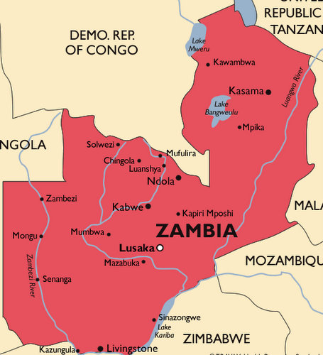 Zambia Malaria Map