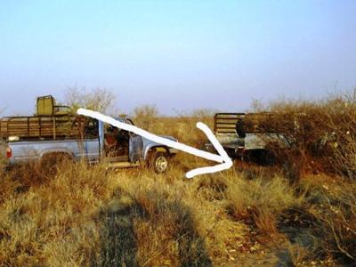 Spot where I shot the leopard